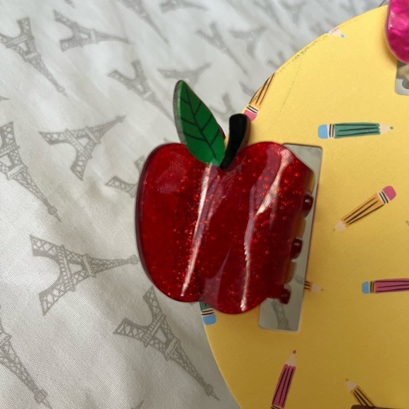 NWT ✏️ 🍎 Piper K back to school hair clips set of 4 - Picture 12 of 16